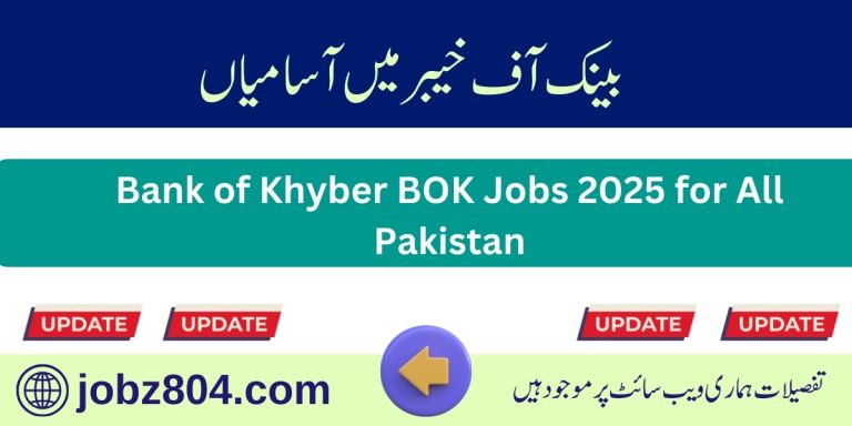 Bank of Khyber BOK Jobs 2025